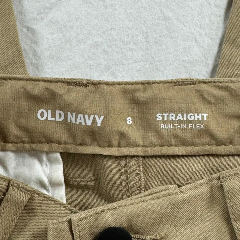 Lot of 2 Old Navy Boy's Size 8 NWT Tan Chino Pants & Blue Straight Leg Jeans